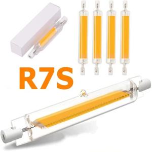1pcs 4pcs R7S LED COB 유리 튜브 높은 전력 78mm 118mm J78 J118 COB 전구 AC110V 220V 230V 240V 홈 할로겐 램프 교체