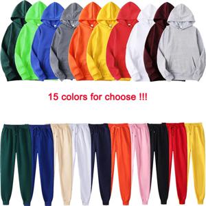뜨거운 판매 남자/여자 Tracksuit 후드 + 가을 겨울 겨울 streetwear 매칭 세트 스웨터 셔츠 스웨트 팬츠