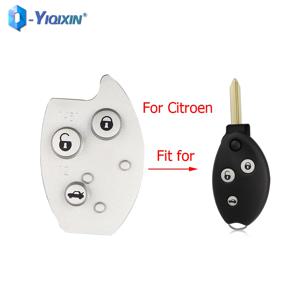 YIQIXIN Filp 원격 자동차 키 쉘 3 버튼 패드 시트로엥 C2 C3 C4 C5 C6 C8 Saxo Sega Xsara Picasso Berlingo SX9 Fob 케이스 커버