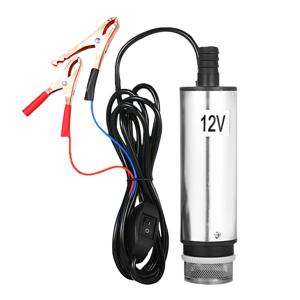 오일 워터 펌핑 용 DC 12V/24V 잠수정 펌프 51mm 워터 오일 연료 이송 펌프 Fliter Screen Defueling Pump로 급유