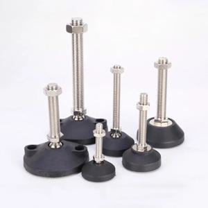 4pcs M8 M10 M12 M16 스레드 유형 회전베이스 조정 가능한 테이블 다리 레벨링 피트 관절 형 레벨링 다리 가구 지원 다리