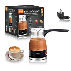 600W 전기 커피 메이커 터키 커피 포트 유리 이탈리아 모카 냄비 그리스 터키어 커피 기계 가정용 사무실 선물에 쉬운