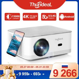 ThundeaL TD92Pro 미니 프로젝터 풀 HD 1080P Projetor 5G WiFi 안드로이드 4K 비디오 TD92 Pro 휴대용 비머 3D 영화 홈 시어터