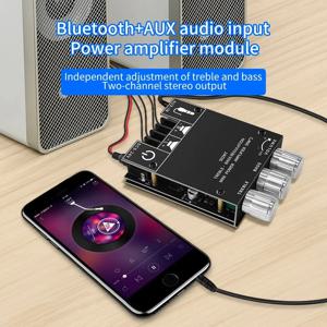 ZK-502MT 증폭기 2.0 스테레오 Bluetooth 오디오 디지털 HIFI 증폭기 보드 모듈 고주파 및 저주파 튜너