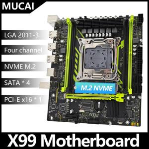MUCAI X99 P4 마더보드, LGA 2011-3, 인텔 제온 프로세서 지원, 4 채널 DDR4 RAM NVME M.2