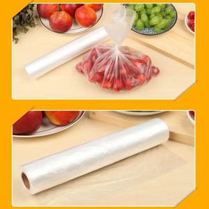 100PCS 조끼 유형 식품 등급 두꺼운 중단 점 보관 가방 냉장고 롤 가정용 일회용 손 3 크기 옵션