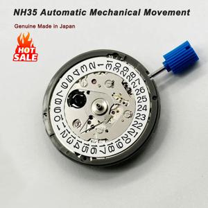 일본 정품 GMT NH34 무브먼트 자동 24 보석 모드 기계식 시계 무브먼트 NH34A 24H GMT 손 날짜 3:00 표준 GMT