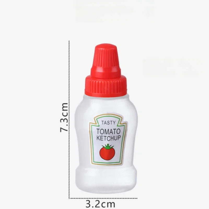 4/8pcs 미니 조미료 짜기 병 25ml 꿀/케첩/간장/샐러드 드레싱 디스펜서 도시락 짜기 용기 항아리