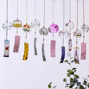 1Pc 바람 종소리 일본 종소리 수제 유리 Furin 홈 오피스 장식