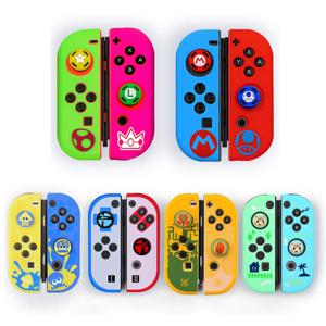 실리콘 소프트 케이스 엄지 스틱 그립 캡 조이스틱 보호 커버 Nintendo Switch Oled NS Joy-Con 컨트롤러 보호기 스킨
