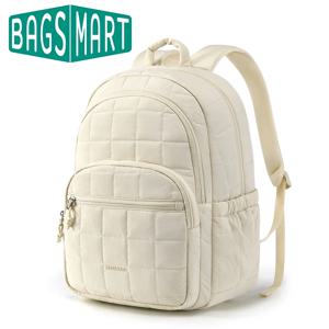BAGSMART 한국인 후기 많은 여성 백팩, 여자용 방수 대형 대학 백팩, 여행용 백팩, 노트북 책가방, 나일론 백팩
