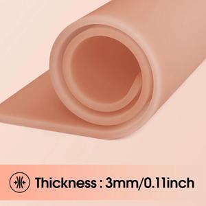3mm EZ 문신 연습 피부 문신 가짜 피부 A4 20×30cm 실리콘 양면 두께 실리콘 마이크로 블레이드 눈썹 영구