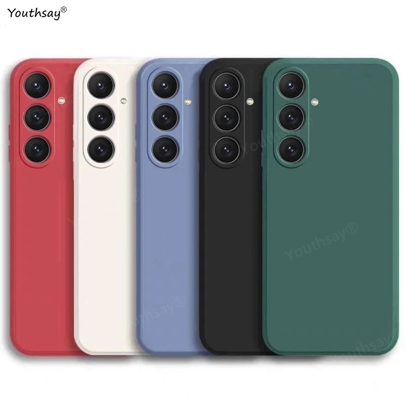 삼성 갤럭시 A16 케이스 커버 삼성 갤럭시 A16 A56 A36 A15 A55 Funda Coque 소프트 오리지널 액체 실리콘 케이스 삼성 A16
