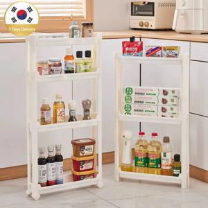주방 보관 트롤리 욕실 문 뒤에 솔기 선반 중공 화장실 간격 바닥 작은 카트 홈 공간 절약 좁은 랙