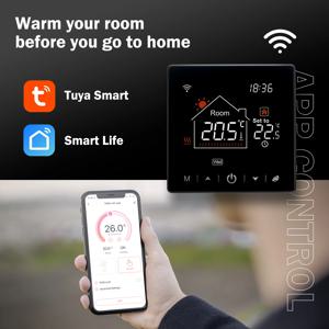 Tuya Wifi 바닥 온도 조절기 220V 스마트 바닥 난방 온도 조절기 가스 보일러 온도 컨트롤러 Alexa 용 디지털 온도 조절기