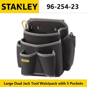 STANLEY 96-254-23 5개의 포켓이 있는 대형 도구 주머니 듀얼 잭 도구 허리 팩 도구용 벨트 루프가 있는 전기 도구 주머니 홀더