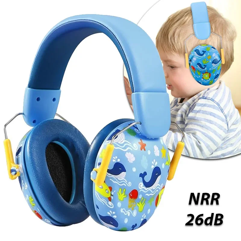 업그레이드된 어린이 귀 보호 소음 차단 헤드폰 SNR 26dB 청력 보호 귀마개 (자폐증, 어린이, 유아용)