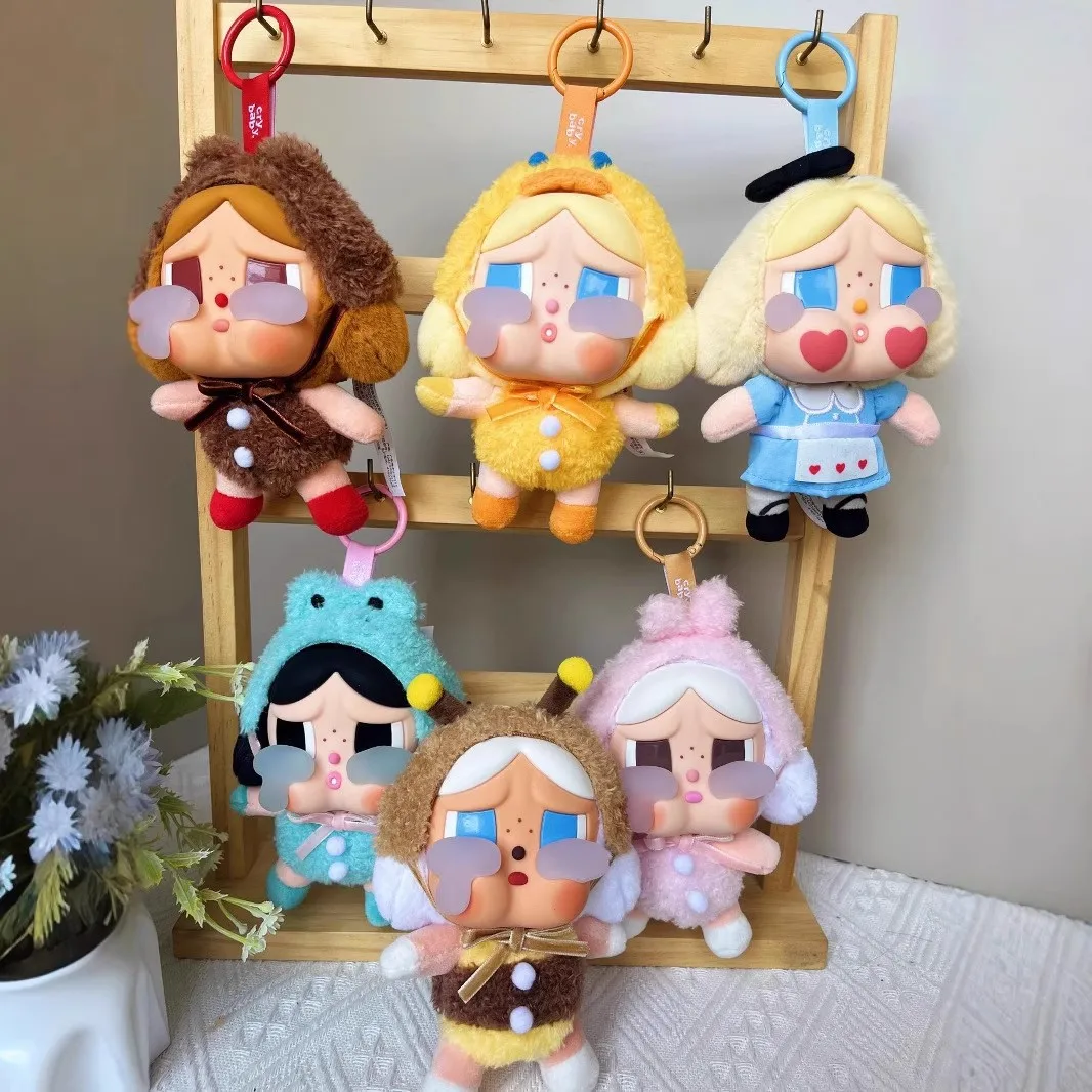 새로운 도착 Crybaby 다시 울다 시리즈 블라인드 박스 인형 장난감 동물 펜던트 키 체인 미스터리 박스 선물 고품질 버전 선물