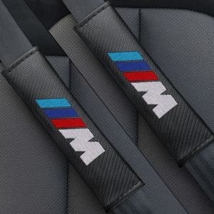 2Pcs 자동차 스타일링 안전 벨트 커버 보호 어깨 패드 쿠션 하네스 패드 M X1 X2 X3 X4 X5 X6 Sereis1 F30 F34 E90 G20