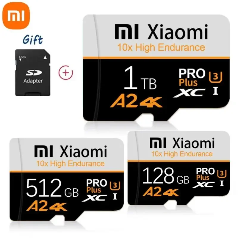 Mijia Xiaomi 2TB U3 메모리 카드 1TB 512GB 마이크로 TF SD 카드 128GB 256GB U3 V30 4K 풀 HD TF 메모리 플래시 카드 (전화/컴퓨터 용)