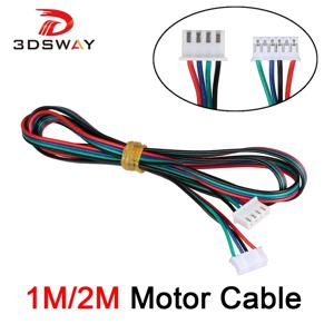 3DSWAY 3D 프린터 부품 4 개/몫 1M/2M 2 상 XH2.54 Nema 42 스테퍼 모터 용 4pin ~ 6pin 터미널 모터 커넥터 케이블