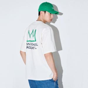 남녀공용 바스키아 와펜 반팔 티셔츠 FOBTS282