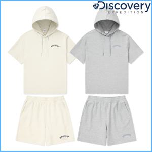 디스커버리 여성 경량 후드 반바지 트레이닝세트 DXTR53043,DWTB54043