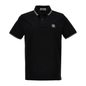 25SS  로고 패치 슬림핏 폴로 티셔츠 블랙 K1S15 22002SC S0018 V0029
