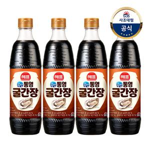 통영 굴간장 840ml 4개