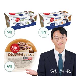 [정희원 밥]햇반 라이스플랜 렌틸콩현미20+파로통곡물12+통곡물6