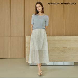 정상가:69,000원 ㅣ [미니멈 에브리데이]컬러 도트 프린팅 롱 스커트 (EB2WH009D)