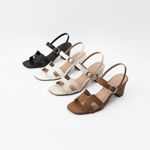 [롯데백화점][신난다슈]여성 스트랩 샌들 6cm 4종 여름 메리제인 슬링백 샌들힐 통굽 소가죽 GDR253057