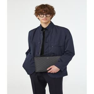 [닥스 액세서리 남성] [[24SS]] WBBA4E125BK [선물BEST][스테디셀러]블랙 로고패턴 가죽 클러치백