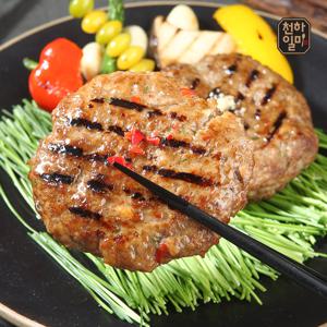 홍석천 이원일 국내산 직화떡갈비 총60장 매콤15팩+전통15팩 떡갈비 패티