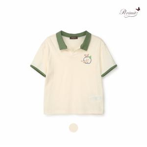 [정상가 43000] 애플배색카라반팔티 (P2425T118_47)