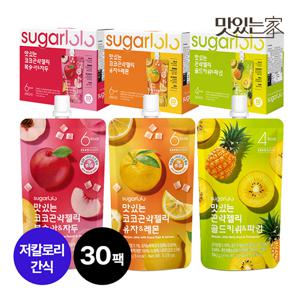 곤약젤리 복숭아자두10팩+유자레몬10팩+골드키위파인10팩