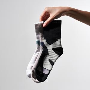 [셀버린 테이핑 양말 남자 중목 2팩] 스포츠 헬스 러닝 등산 골프 양말