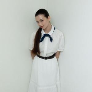 [LIVE 44]  브리앙뜨 블라우스 Brillante (WHT) ASJF251KR44-WHT 화이트