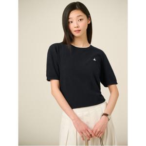 [25SS][빈폴솔솔니트] 코튼실크 라운드넥 홀가먼트 풀오버  네이비 (BF5351C07R)