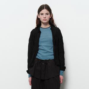 WRINKLY SEE THROUGH SHIRTS (black)