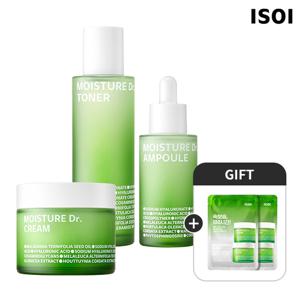 [3종구성] 모이스춰 닥터(장수진) 토너130ml+앰플40ml+크림70ml(+장수진마스크2매)