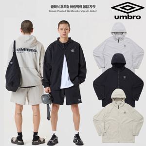 엄브로 클래식 후드형 바람막이 집업 자켓 UQ221CJK42