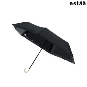 PE-2E3P506BL 페일 진주 미니 하트 컷 3단 우양산 블랙