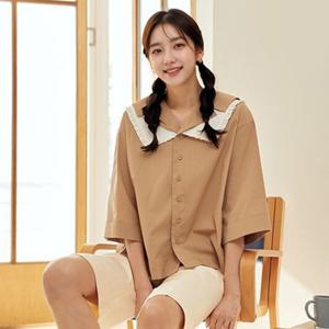 [최초가 69,900원]프랑소와 레이스탈착 블라우스
