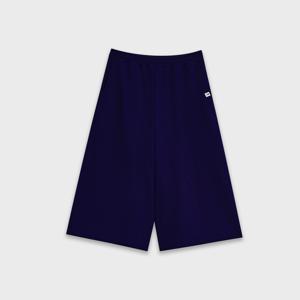 베이직 8부 와이드 스웻팬츠 [NAVY]