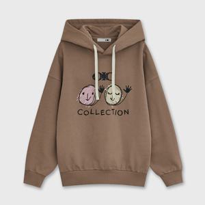 [오아이오아이컬렉션]헬로우 듀오 후드 [MOCHA]