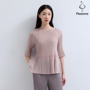 [최초가 118000원] 펀칭 주름 풀림 5부 티셔츠_EPTSM125025