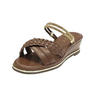 여성 샌들 굽 5CM G25041_BROWN