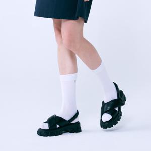 [★강지영 착용] 크로스 스트랩 패딩 샌들 412324011 (5cm/2colors)