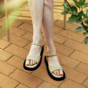 [정상가:132,000원] KM223 핸드메이드 카우레더 아치 스트랩 플랫폼 샌들 천연가죽 ver. l 6Colors
